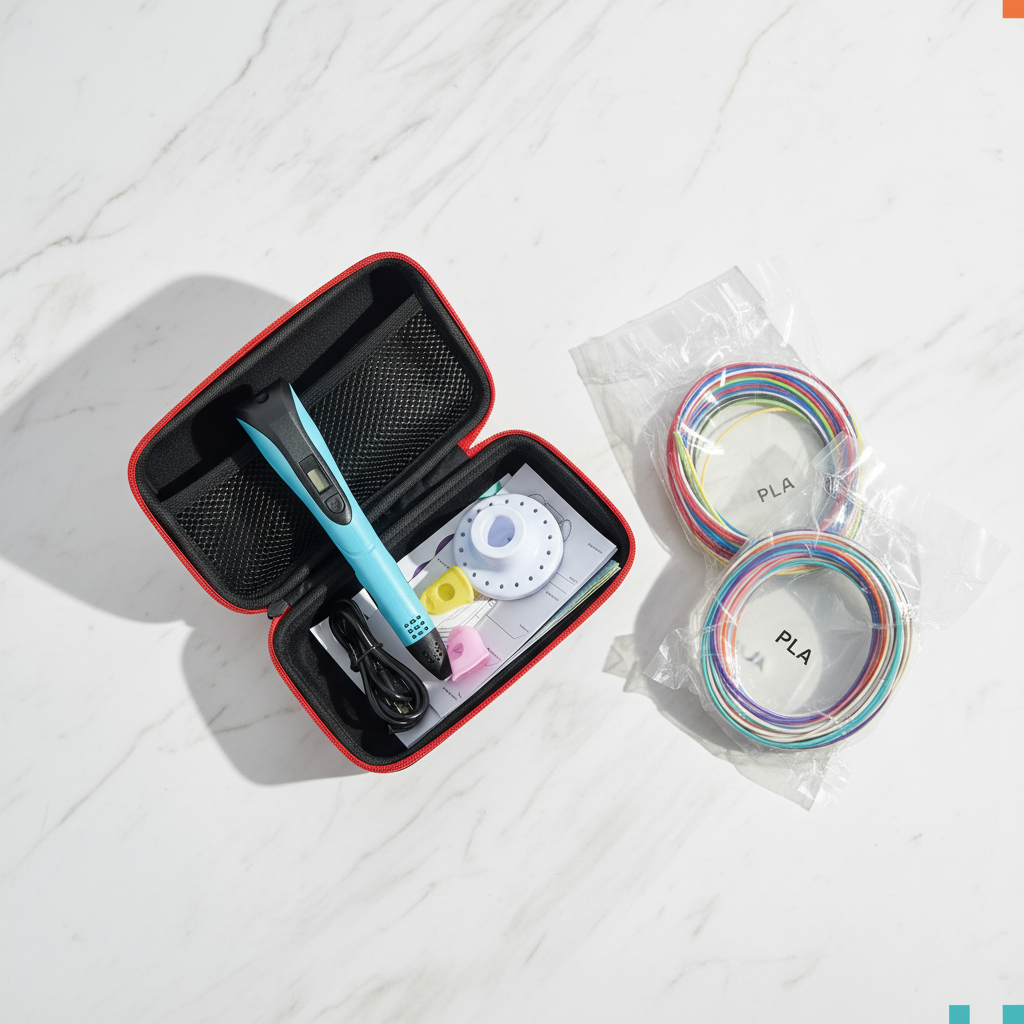 3D Pen Kit Flat Lay