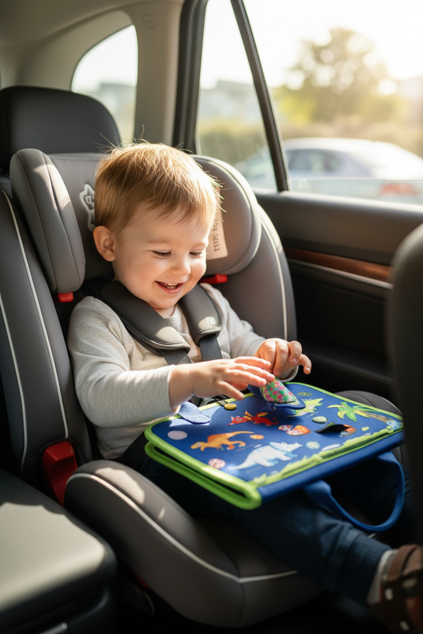 Busy Board Car Seat - Dinosaur